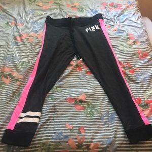 Pink campus leggings